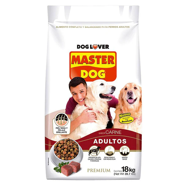 MASTER DOG ADULTO CARNE 18 KG                     