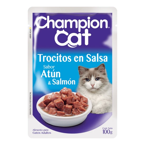 SACHET CHAMPION CAT SALMON Y SARDINA              