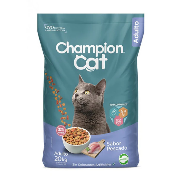 CHAMPION CAT PESCADO 20 KG                        