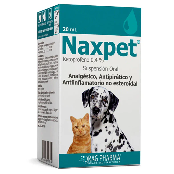 NAXPET SUSPENSIÓN ORAL 0,4% 20 ML                       
