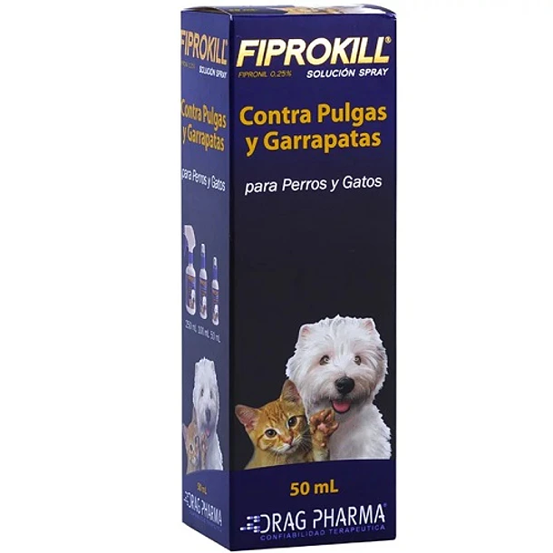 FIPROKILL 0.25% SOLUCIÓN SPRAY X 50 ML                 