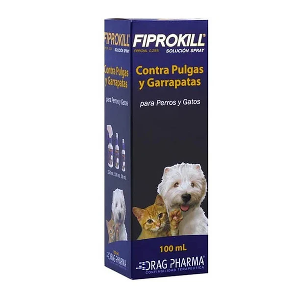 FIPROKILL 0.25% SOLUCIÓN SPRAY X 100 ML                