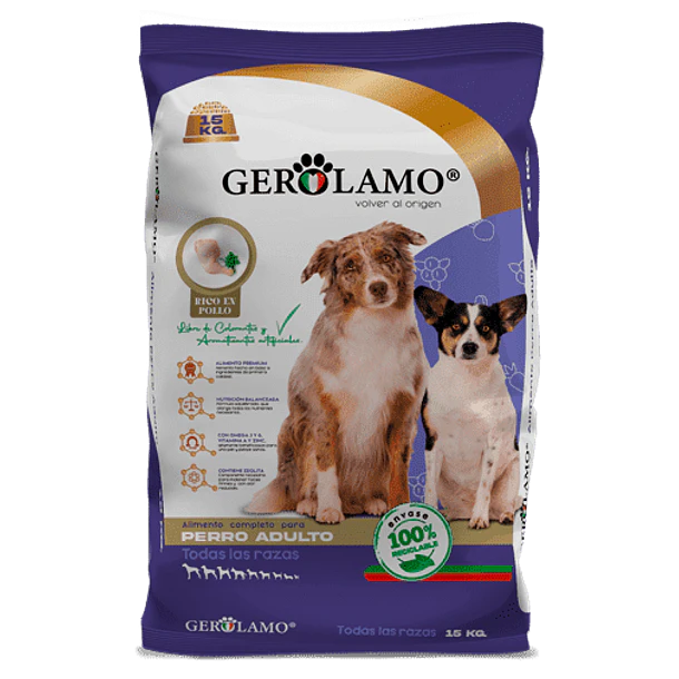 GEROLAMO PERRO ADULTO 15 KG                       