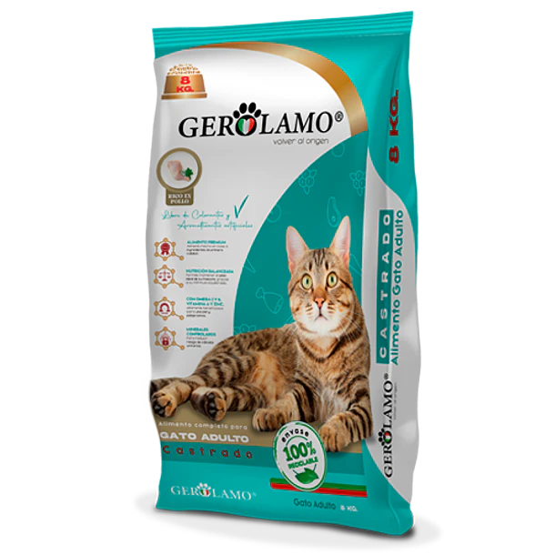 GEROLAMO GATO ADULTO CASTRADO 2.7 KG              