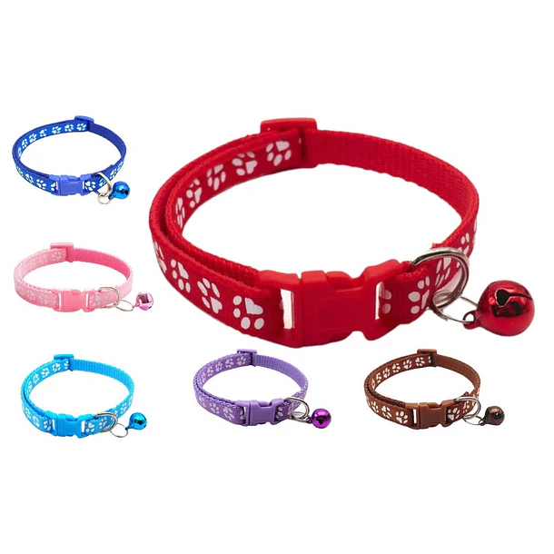 COLLAR PEQUEÑO DISEÑO HUELLAS                     