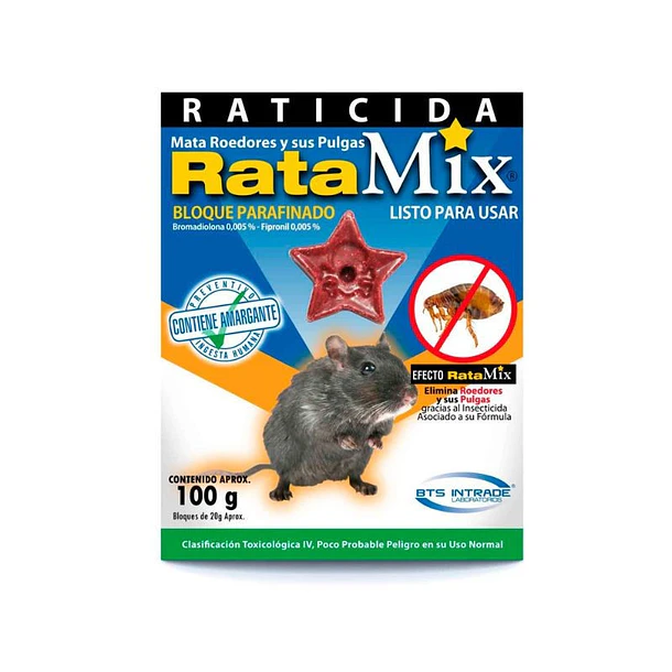 RATAMIX BLOQUE PARAFINADO 100 GR                  
