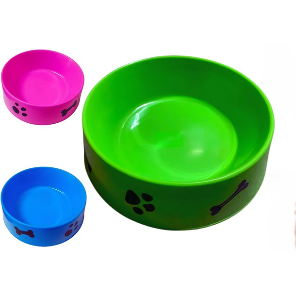 PLATO REDONDO PLASTICO PERRO GRANDE               