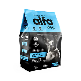 ALFA DOG PREMIUM ADULTO RAZAS PEQUEÑAS 3 KG                  