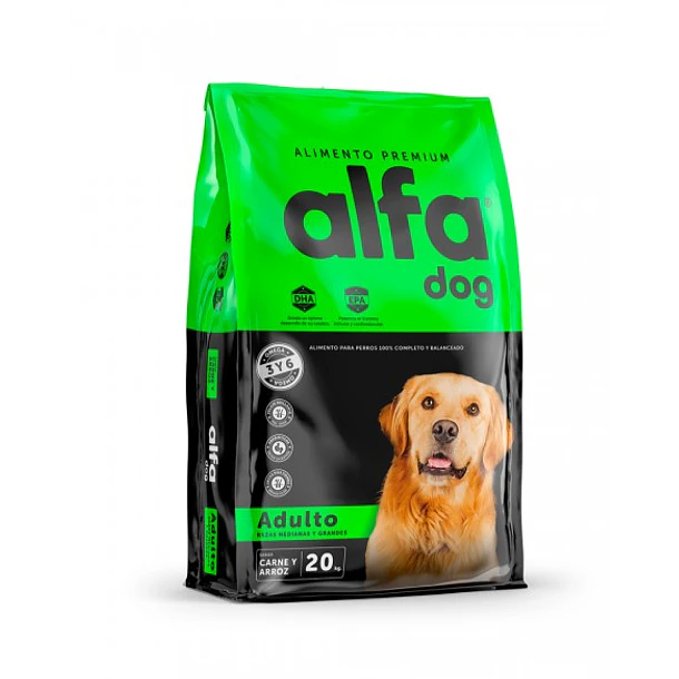 ALFA DOG PREMIUM ADULTO 20 KG                     