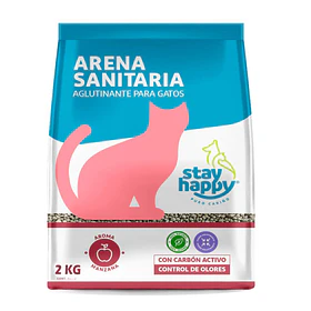 ARENA STAY HAPPY AGLUTINANTE 2 KG MANZANA               