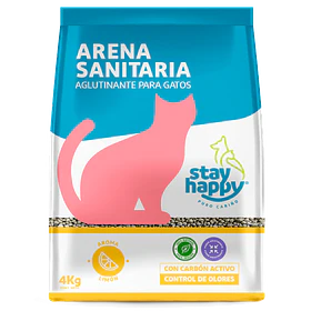 ARENA STAY HAPPY AGLUTINANTE 4 KG LIMON                 