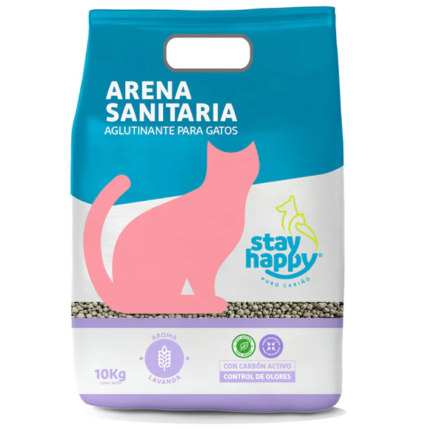 ARENA STAY HAPPY AGLUTINANTE 10 KG LAVANDA              