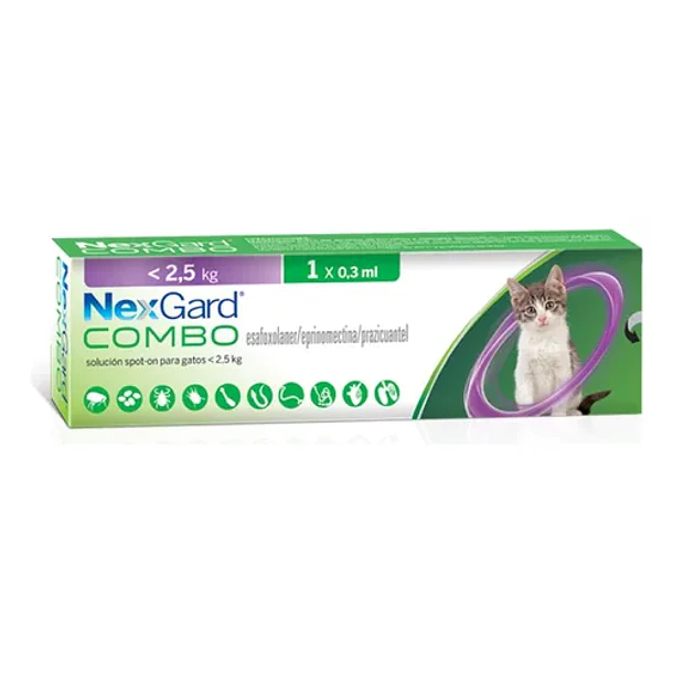 NEXGARD COMBO PIPETA GATO 0.8 A 2.5  KG