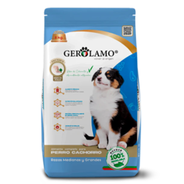 GEROLAMO CACHORRO MEDIANAS Y GRANDES  8 KG 