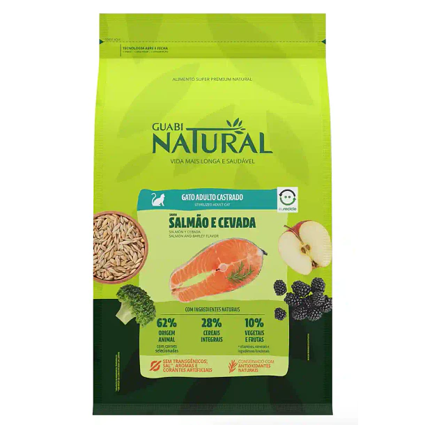GUABI NATURAL GATO ADULTO CASTRADO 1.5 KG         