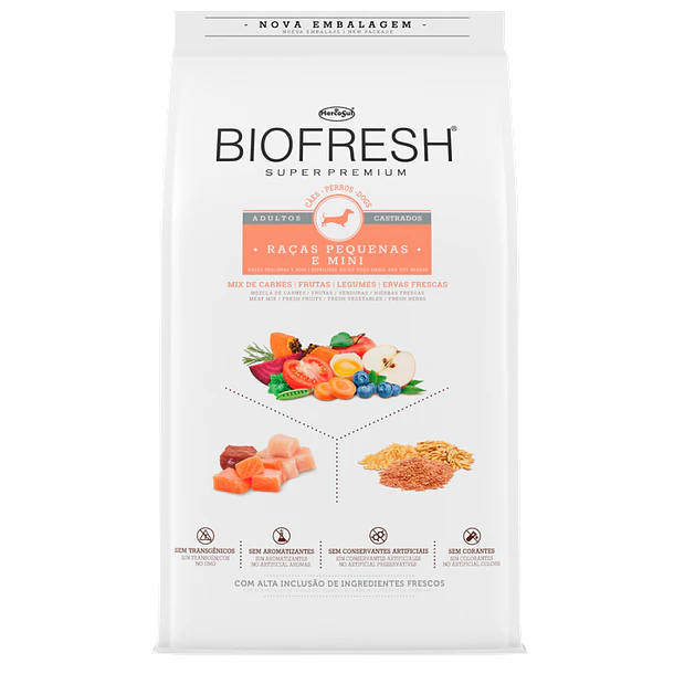 BIOFRESH ADULTO RAZA PEQUEÑA CASTRADO 10 KG           