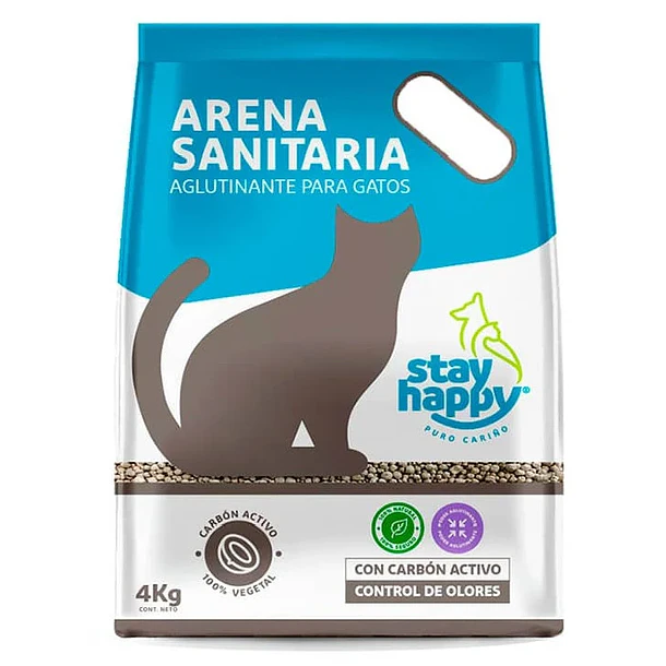 ARENA STAY HAPPY AGLUT 4 KG CARBON                