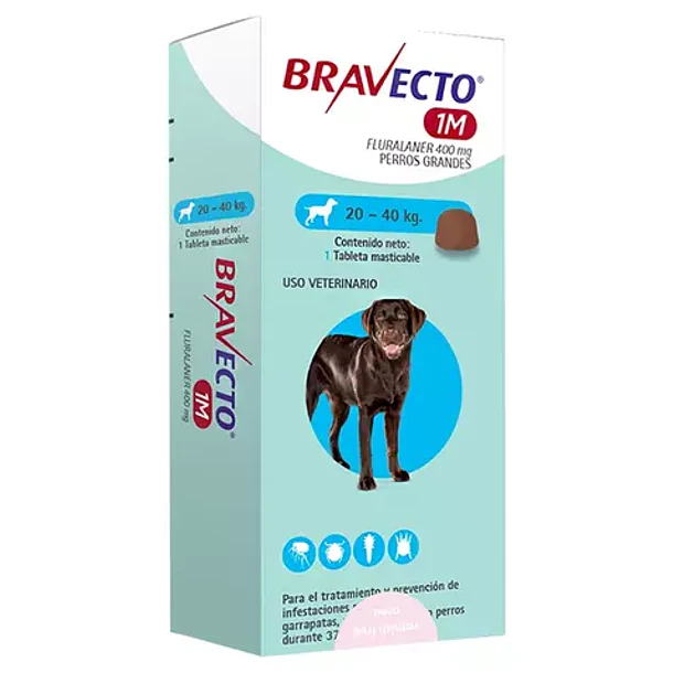 BRAVECTO 20 A 40 KG DE 1 MES                      