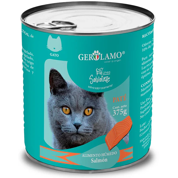 PATE GEROLAMO SALVATORE GATO SALMON X 375 GR      