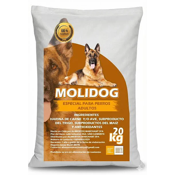 MOLIDOG ADULTO 20 KG                              