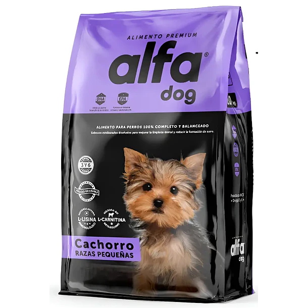ALFA DOG PREMIUM CACHORRO  RZ PEQUEÑA 3 KG        