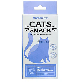 CATS SNACK SALMON Y POLLO CON HIERBA GATERA       