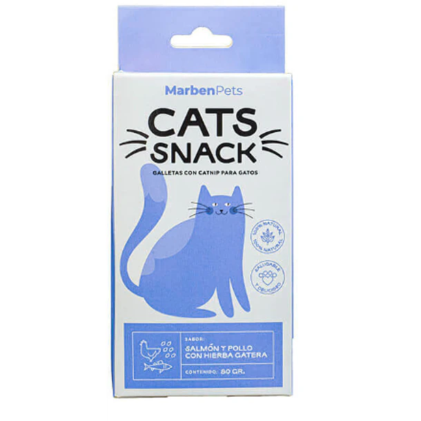 CATS SNACK SALMON Y POLLO CON HIERBA GATERA       