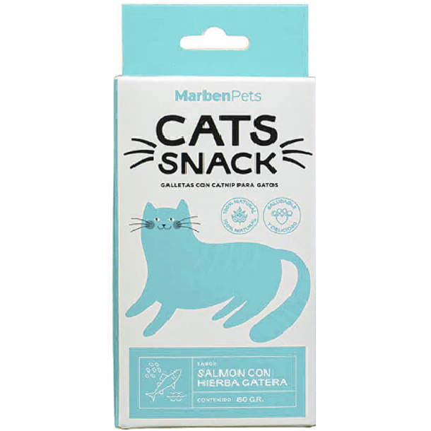 CATS SNACK SALMON  CON HIERBA GATERA              