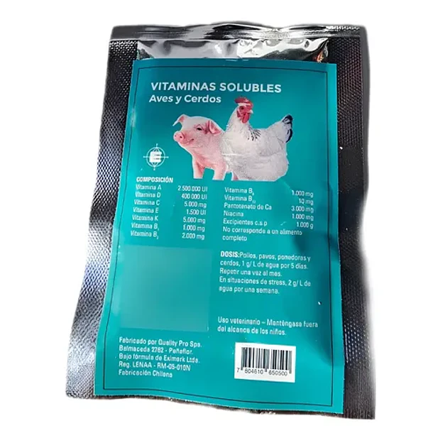 VITAMINAS AVES Y CERDOS 20 GR                     