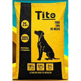 TITO / TOBYCAN ADULTO 25 KG                       