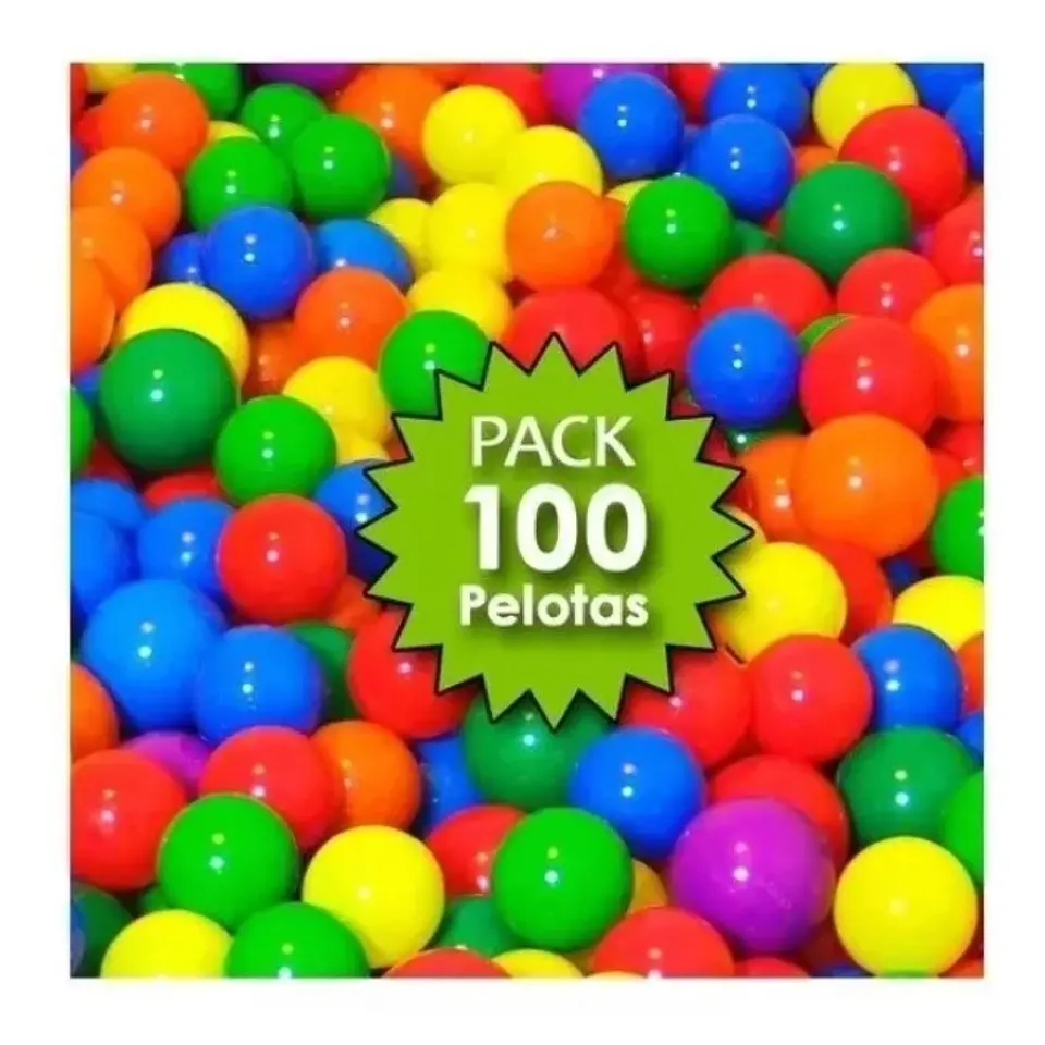 Pack 100 Pelotas Plásticas Para Piscina 1