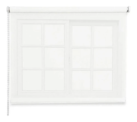 Cortina Roller Rustica Deluxe Blanco