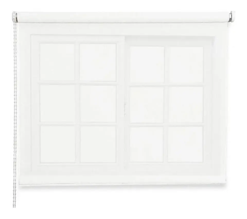 Cortina Roller Rustica Deluxe Blanco 1