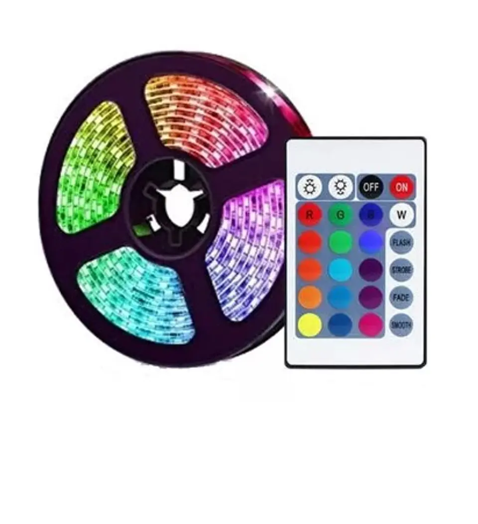 Cintas Led Colores Con Control De 5m 1