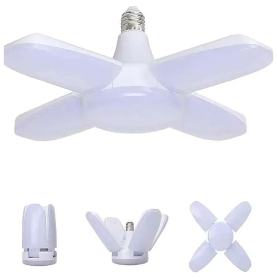 Lampara LED Con 4 Aspas Extensibles 1