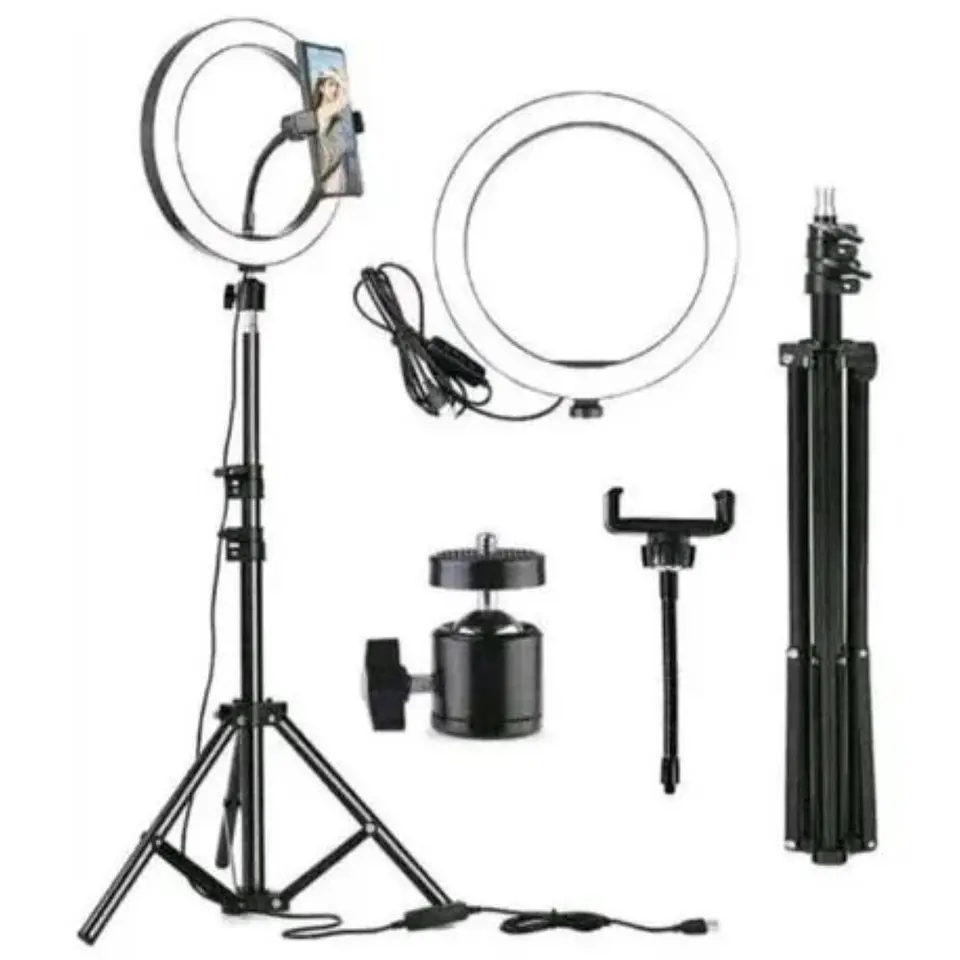 Aro de Luz LED 32 cm Trípode 2.1 M 1