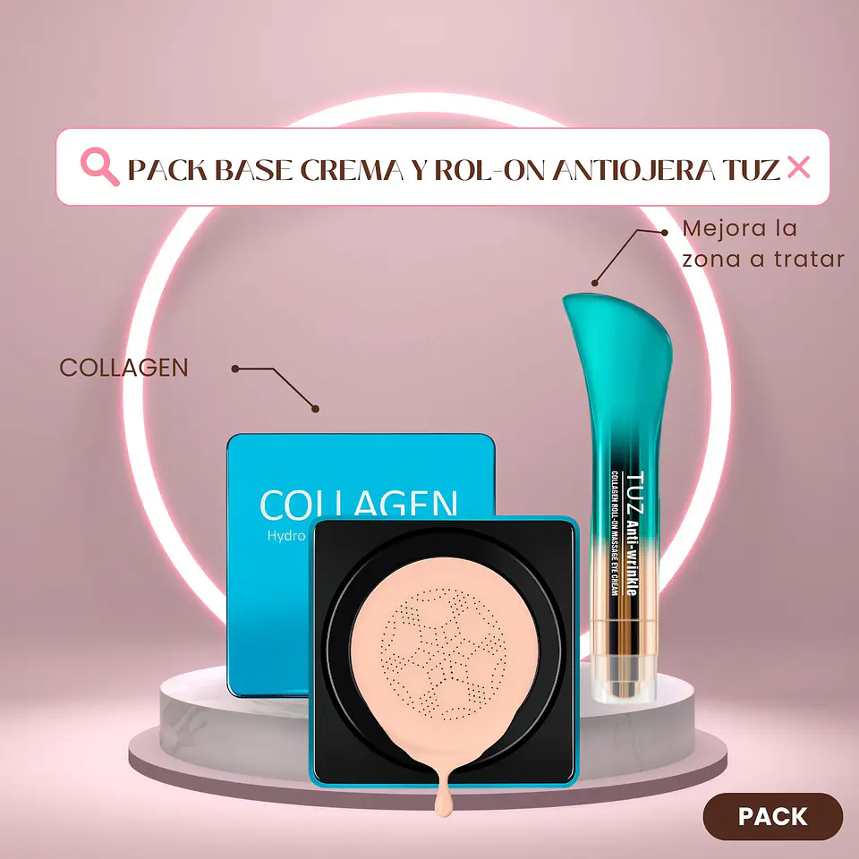PACK BASE CREMA Y ROL-ON  ANTIOJERA TUZ 1