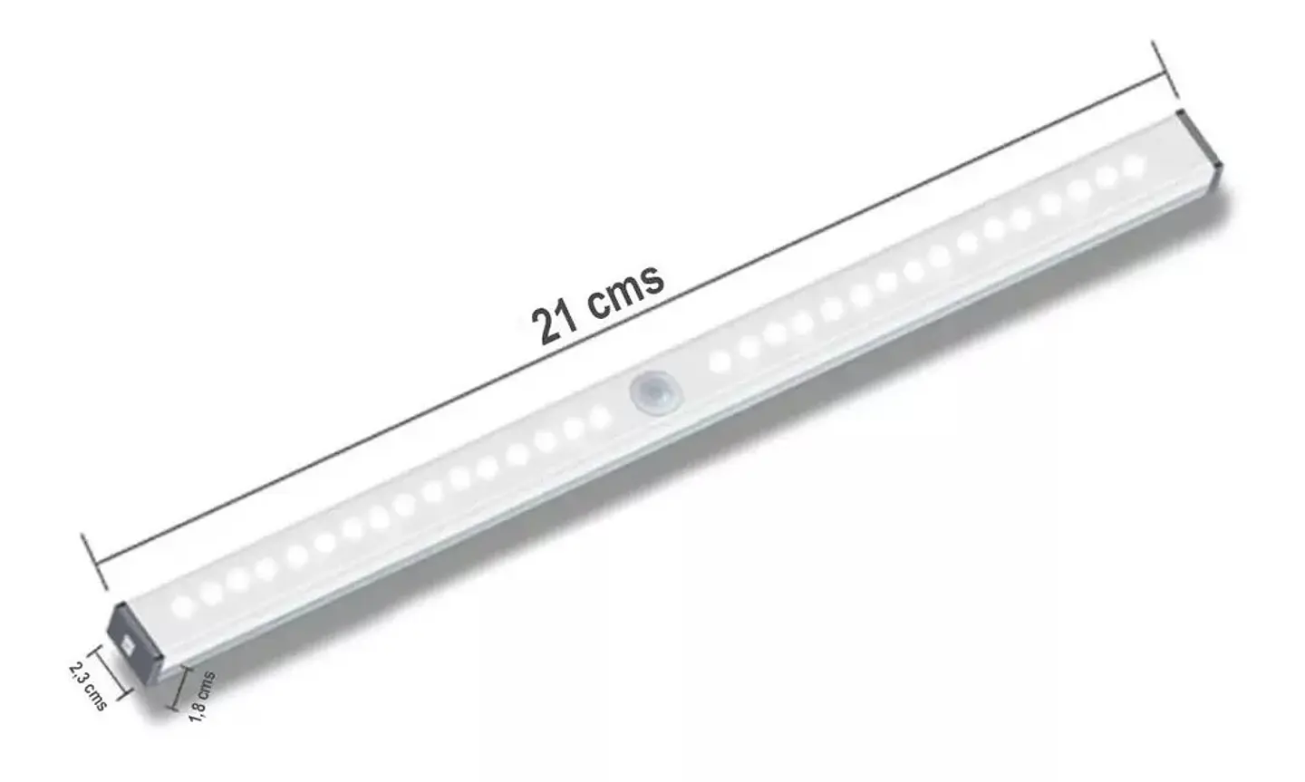 Luz Led Barra Con Sensor Movimiento 21cm 1