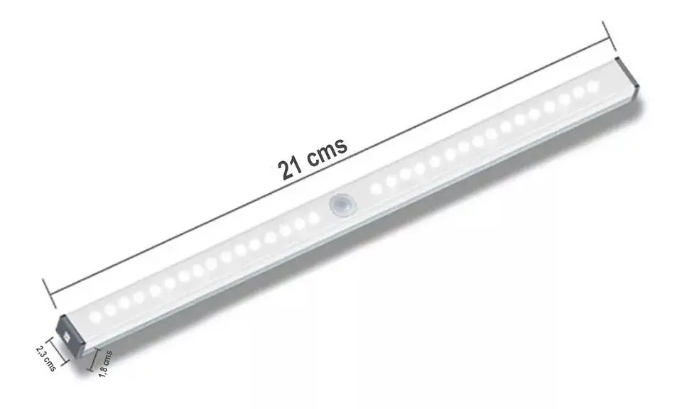 Luz Led Barra Con Sensor Movimiento 21cm 1