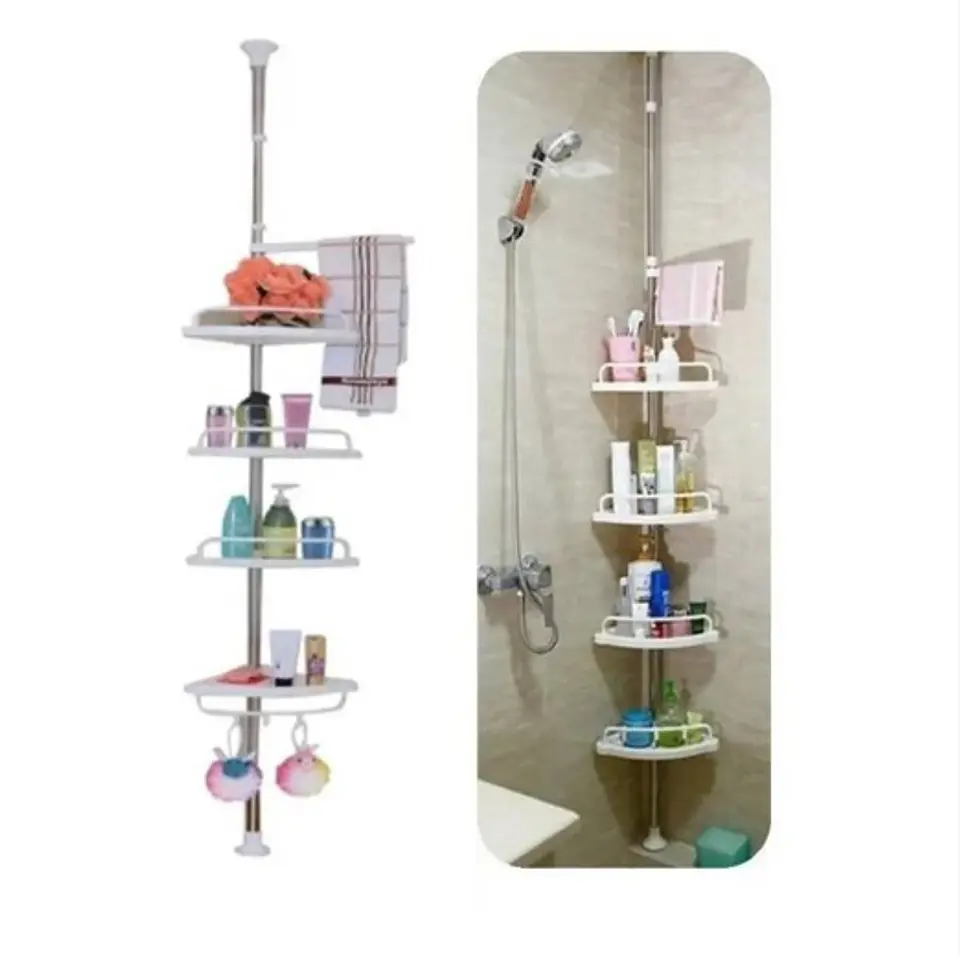 Esquinero Ducha Baño Repisa Regulable 4N 1