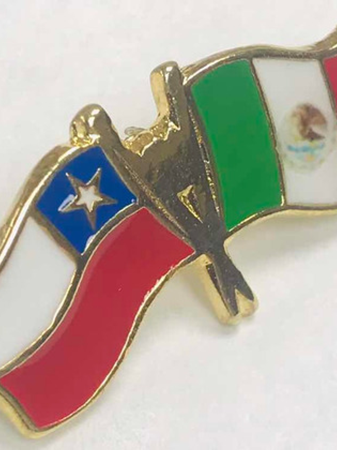 Pin Bandera Chile Y Mexico Entrelazadas (chile Mexico) 1