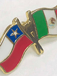 Pin Bandera Chile Y Mexico Entrelazadas (chile Mexico) - Miniatura 1
