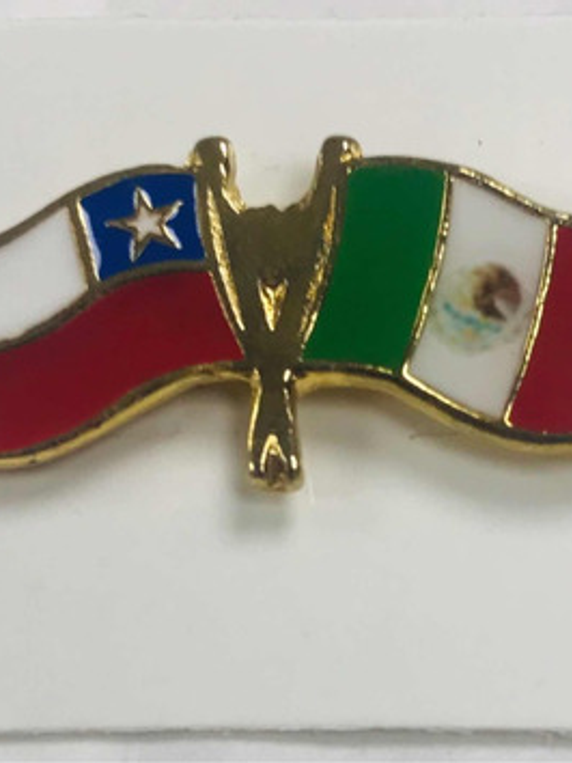 Pin Bandera Chile Y Mexico Entrelazadas (chile Mexico) 6
