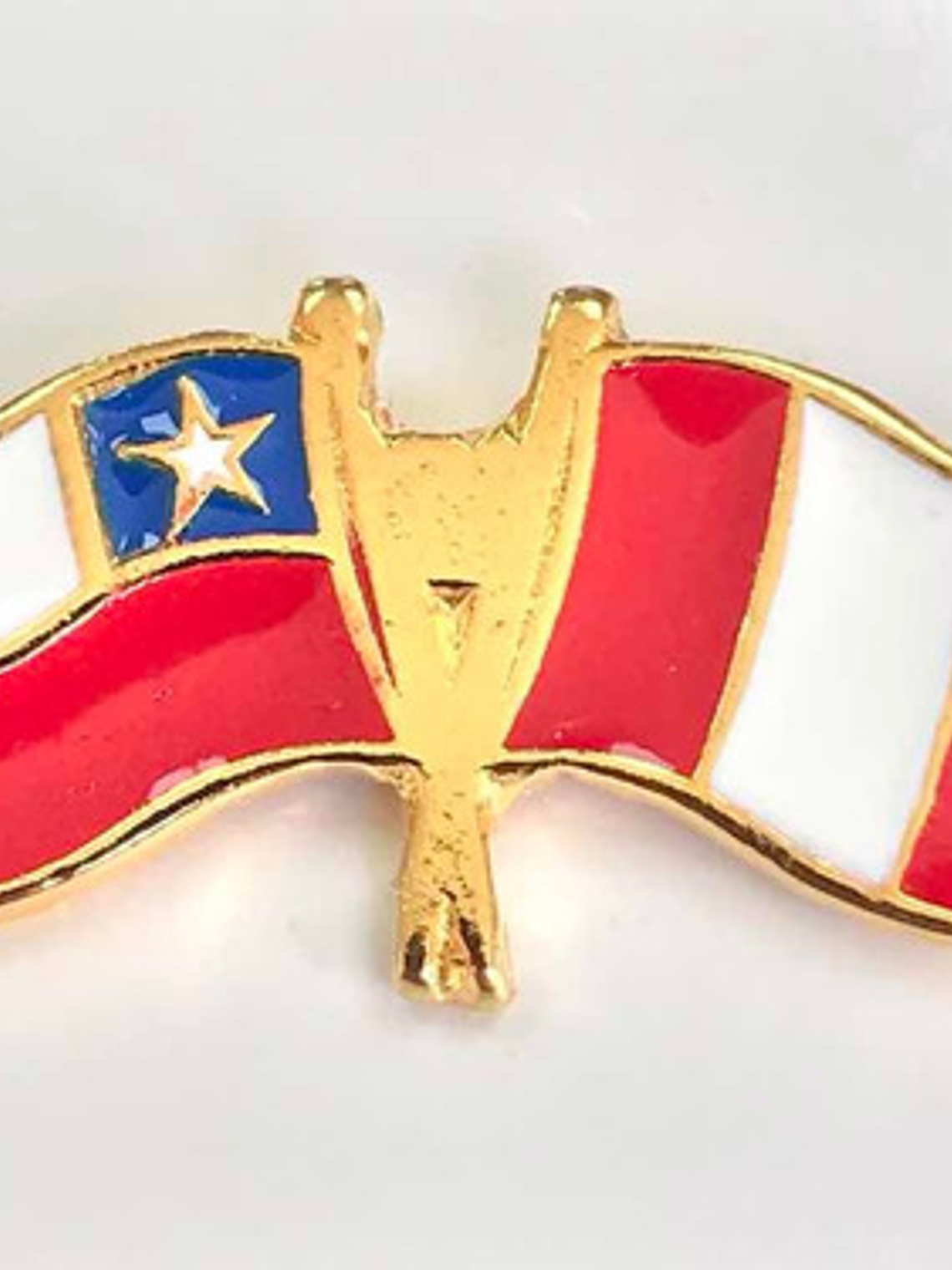 Pin Banderas Chile Y Perú Entrelazadas ( Chile Perú ) Peru 1