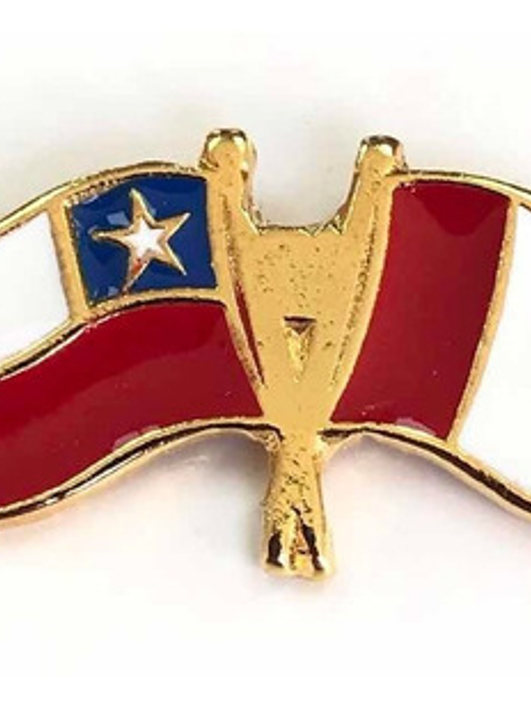 Pin Banderas Chile Y Perú Entrelazadas ( Chile Perú ) Peru 8
