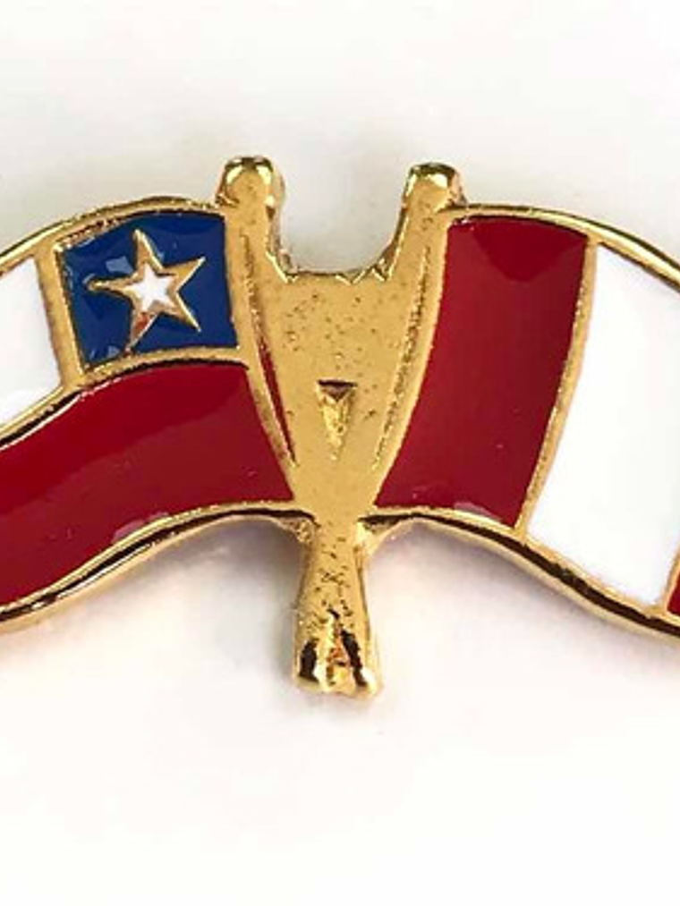 Pin Banderas Chile Y Perú Entrelazadas ( Chile Perú ) Peru 9