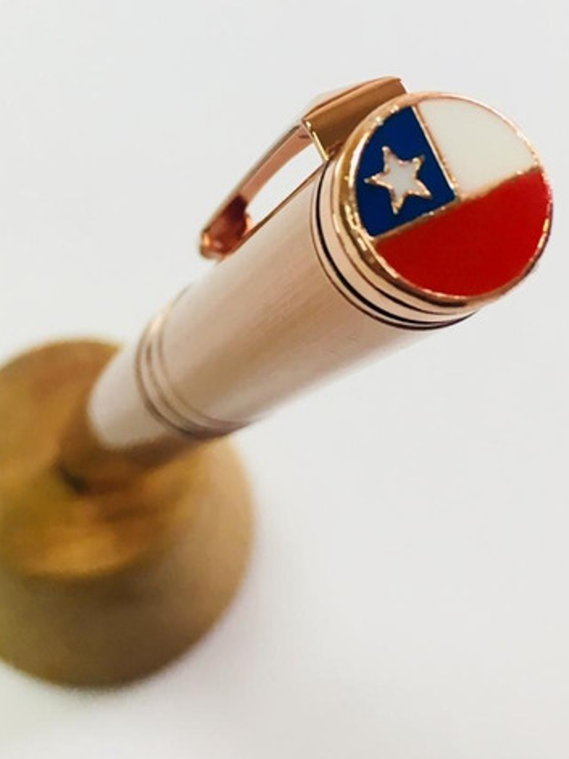 Lápiz Bandera Chilena De Cobre En Caja  1