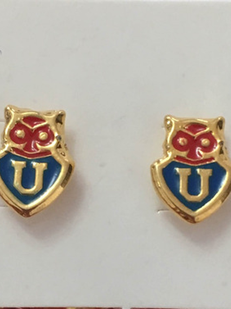 Universidad De Chile Aritos Dorados  Aros De La U 1