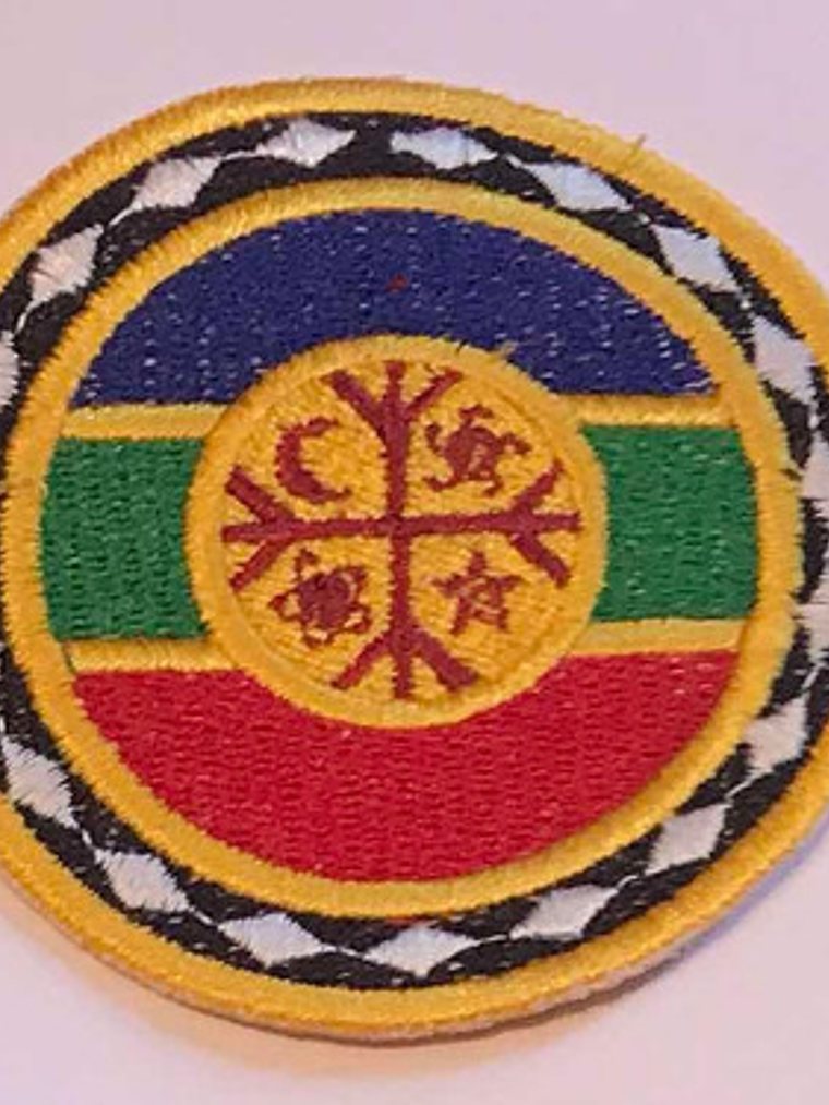 Parche Mapuche Bandera Redonda 3