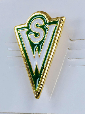 Pin Santiago Wanderers Metálico Dorado Wanderito Panzers
